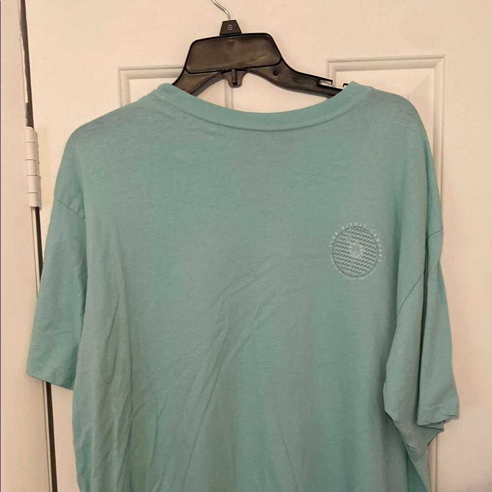Fish Hippie Teal Men's T-Shirt